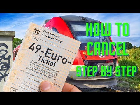 How to Cancel 49 euro Ticket step by step