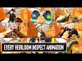 Every Heirloom Inspection Animation In APEX LEGENDS 2023 All Heirloom Inspection Animations