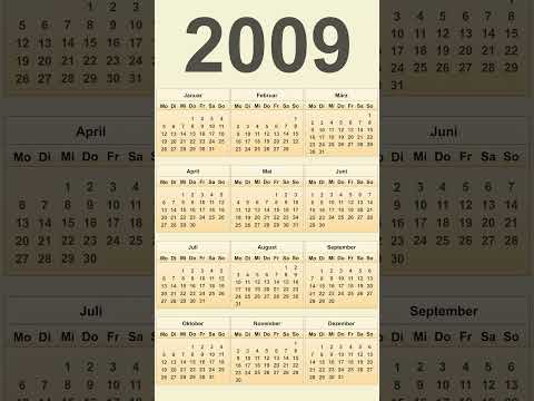Kalender 2009