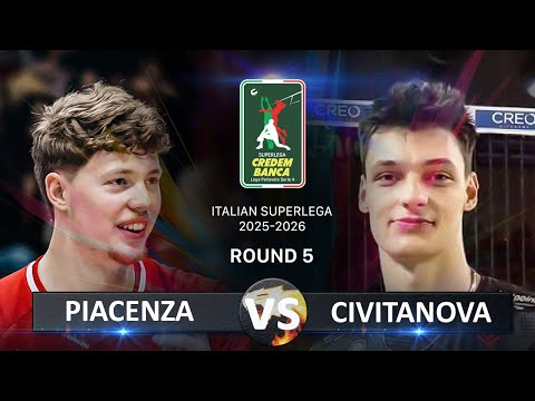 Piacenza vs Civitanova | Italian Volleyball SuperLega 2025/2026