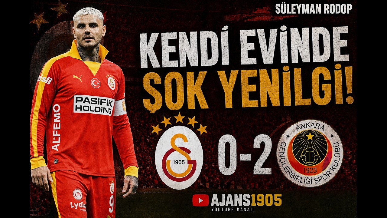 Galatasaray - Gençlerbirliği 0-2 | GALATASARAY ELENDİ : REZALET. | Icardi, Kaan, Eren, Lang, Boey