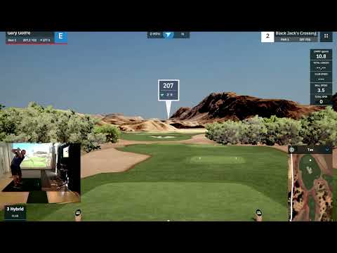 Golffe plays Black Jack's Crossing By A  CLEVELAND with Mevo + & GSPro software