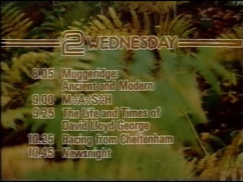 Tuesday 17th March 1981 BBC2 - Racing From Cheltenham - Evening Menu - BBC2 Clock - Closedown