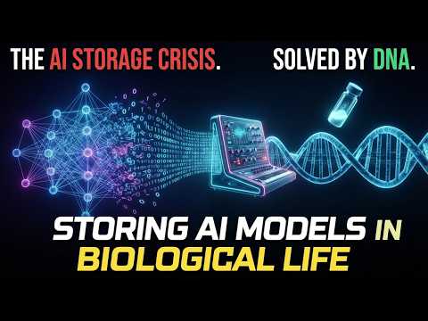 Storing Trillion-Parameter AI Models in Biological Molecules