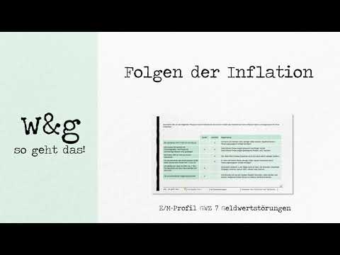 GWZ 7 Geldwertstörungen   #3 Folgen von Inflation und Deflation