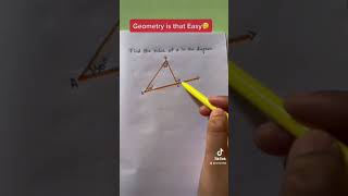 Geometry | Find the angle #math #tutor #mathtrick #learning #geometry #angles #x