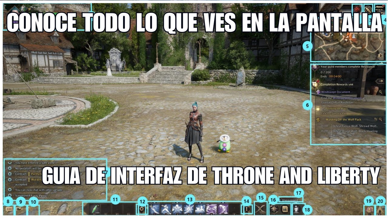 Conociendo el hud de Throne and Liberty / Todos los iconos explicados!