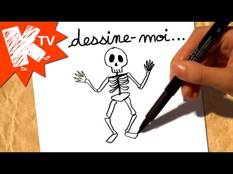 Dessine-moi un Squelette 💀 - dessin Halloween