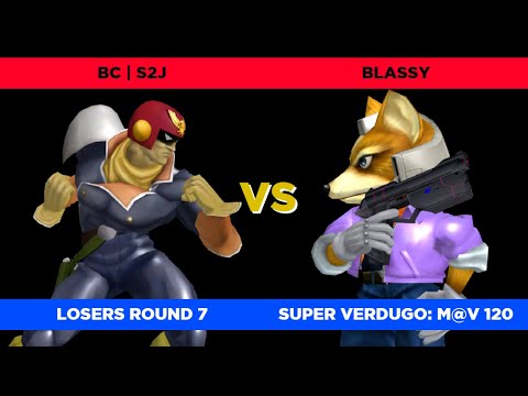 bc | S2J (C. Falcon) vs. Blassy (Fox) - Losers Round 7 | Super Verdugo: M@V 120 SSBM