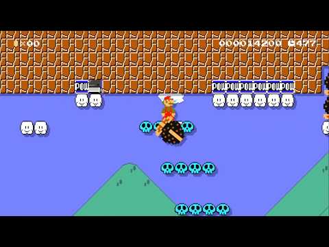 Goomba Jumps & Pow the Munchers by Matt - SUPER MARIO MAKER - NO COMMENTARY 1ba
