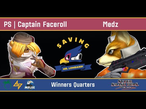 Saving Mr. Lombardi - PS | Captain Faceroll (Sheik) VS Medz (Fox / Marth) - SSBM - Winners Quarters