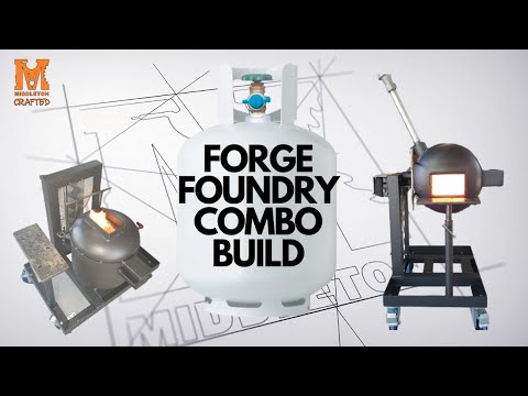 GREAT COVID PROJECT !!! PROPANE FORGE and FOUNDRY combination build with LIFT !!! Awesome ! [PT1]