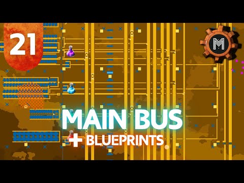 Building The MAIN BUS! [FREE Blueprints] | 21 | Factorio Space Age