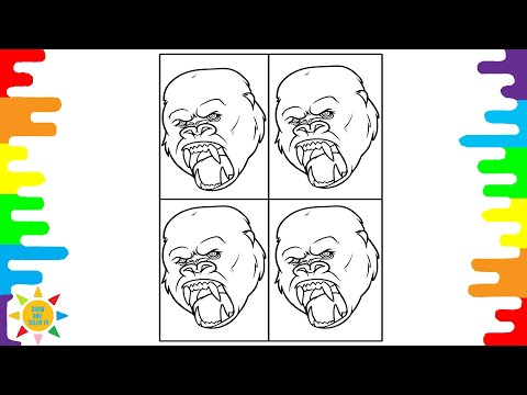 Faces Godzilla Coloring Page | Godzilla Coloring | Defqwop - Awakening [NCS Release]