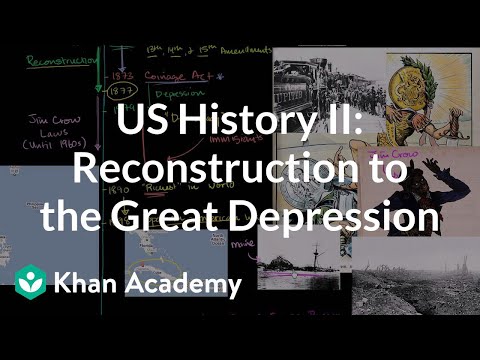 US History Overview 2 - Reconstruction to the Great Depression