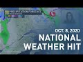 Rain for the west and rain and snow for the East | National Weather Hit - Oct. 8, 2020