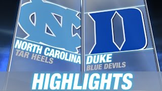 North Carolina vs Duke | 2014-15 ACC Men's Basketball Highlights
