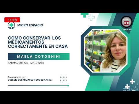 Segmento Colegio de Farmacéuticos CONSERVACION DE MEDICAMENTOS