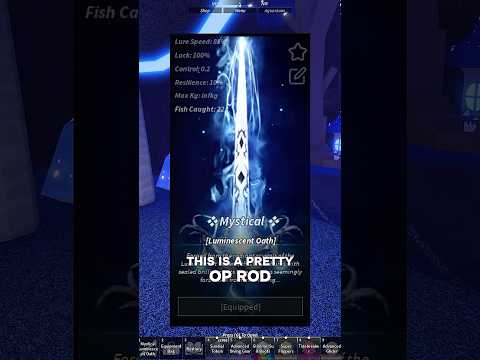 Luminescent Oath Rod is ACTUALLY OP! 🎣 #roblox #fisch