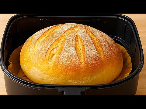 We won't buy bread anymore! 3 cups of flour and an air fryer! Bread in 30 minutes!