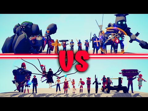 MEGA MEDIEVAL TEAM vs DARK SPOOKY TEAM | TABS - Totally Accurate Battle Simulator