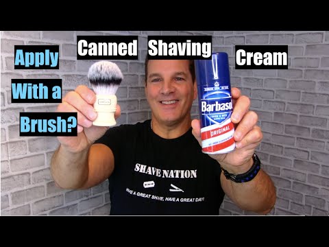 Apply Canned Shaving Cream with a Brush? Merkur 44 Cigar Razor