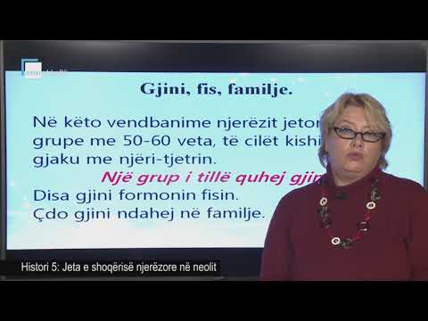 Histori 5 - Jeta e shoqërisë njerëzore në neolit