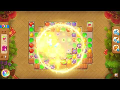 Gardenscapes 863 Level - 16 moves - NO BooSTERS