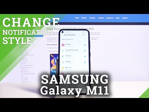 How to Personalize Notification in SAMSUNG Galaxy M11 – Change Notification Alerts