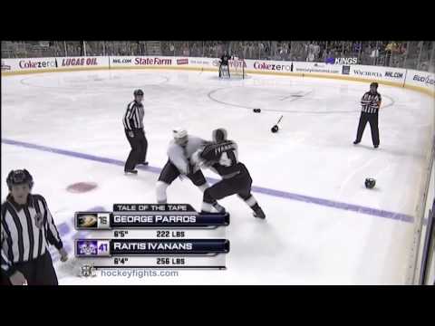George Parros vs Raitis Ivanans Feb 4, 2010