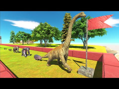 SLOWEST ANIMALS SPEED RACE CHALLENGE IN FOREST - Animal Revolt Battle Simulator