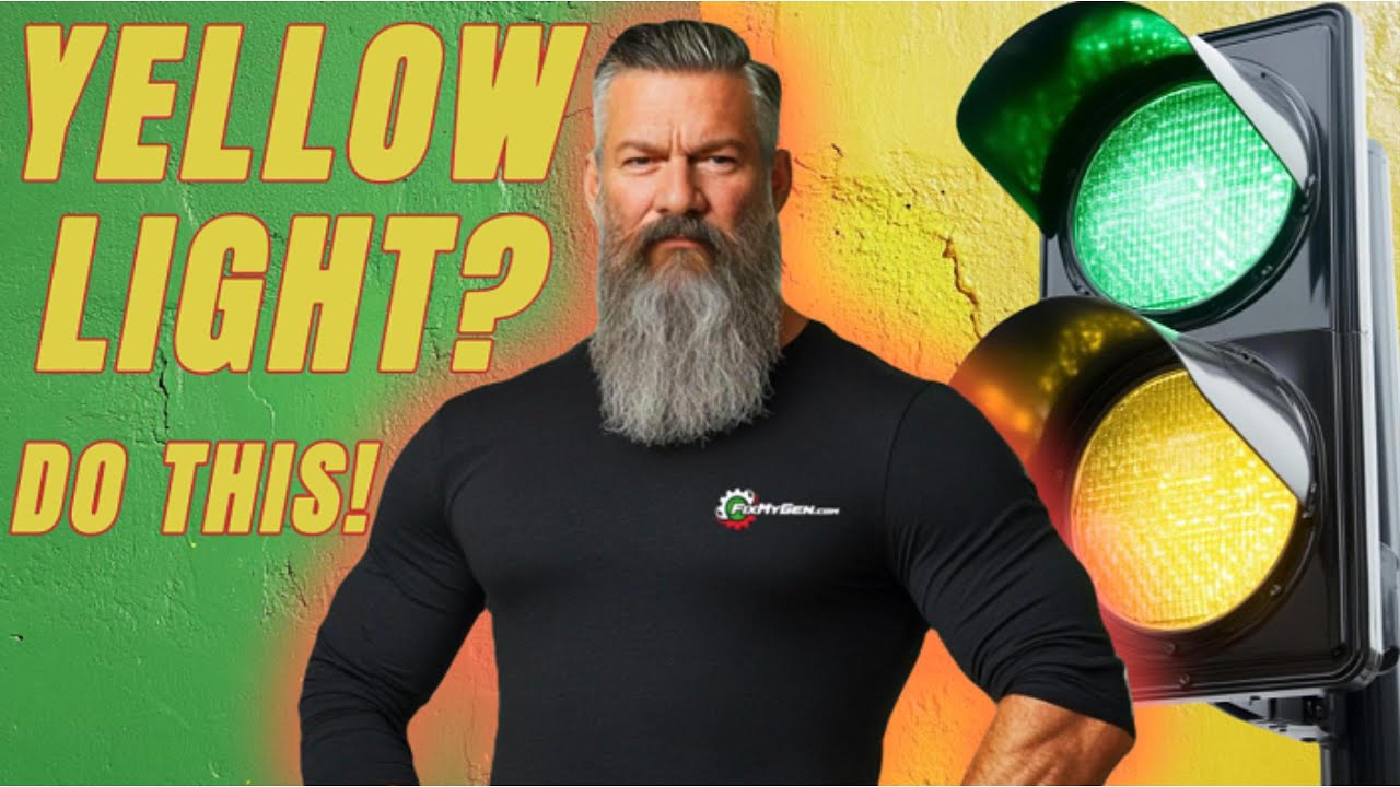 GENERATOR MAINTENANCE ALERT | YELLOW LIGHT TROUBLESHOOTING | BATTERY TESTING & CONTROLLER RESET 🟡🔋