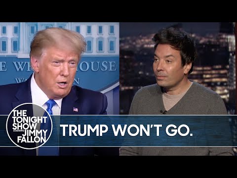 特朗普拒絕說他將離開白宮｜《今夜秀》節目組 (Trump Refuses to Say He’ll Leave White House | The Tonight Show)