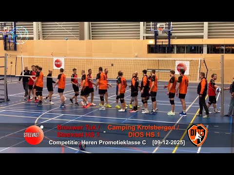 Volleybal Heren Promotieklasse C: Brouwer Tuk/Steevast H1 - Camping Krolsbergen/DIOS H1 [09-12-2025]