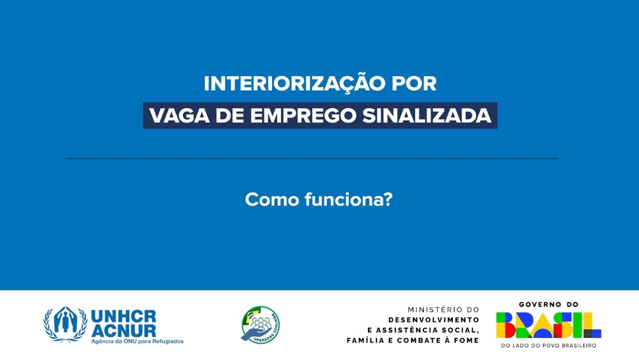 Como funciona a interiorização por meio de Vaga de Emprego Sinalizada?