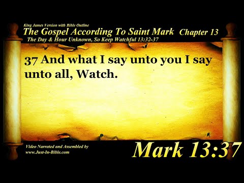 Gospel of Mark Chapter 13 - Bible Book #41 - The Holy Bible KJV HD Audio-Text Read Along