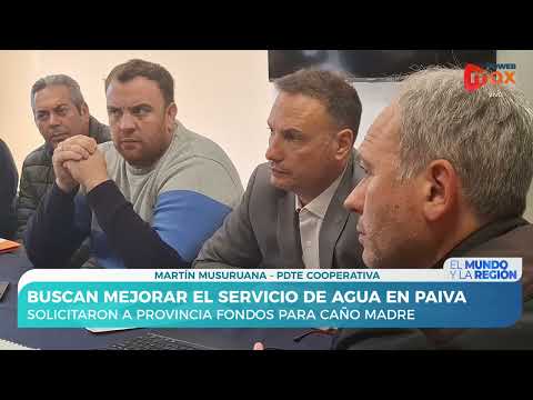 La Cooperativa de Agua Potable de Laguna Paiva busca mejorar su servicio - Martín Musuruana, pdte