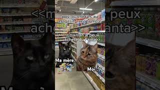 #capcut #cat #tiktok pov: quand t'es au magasin avec ta mère 😁
