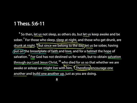 Savoring Scripture - 1 Thess. 5:6-11