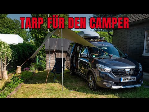 My tarp/tent for the mini camper van ⛺ Simple and flexible 🙂