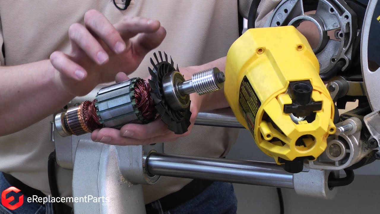 Replacing your DeWALT Miter Saw Armature and Fan