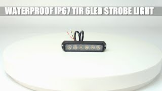 Waterproof IP67 Slim Profile Surface Mount TIR6 LED Strobe Light LED-G