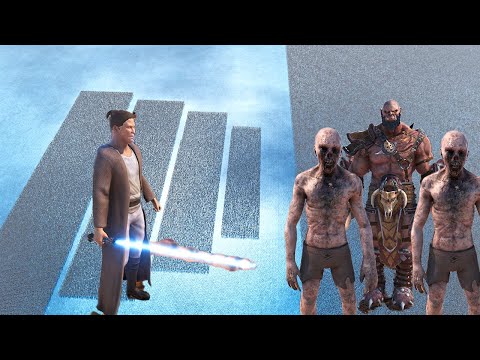 5,000,000 million zombies  & ORC WARRIOR'S VS 52,000 JEDI KNIGHTS !! UEBS 2