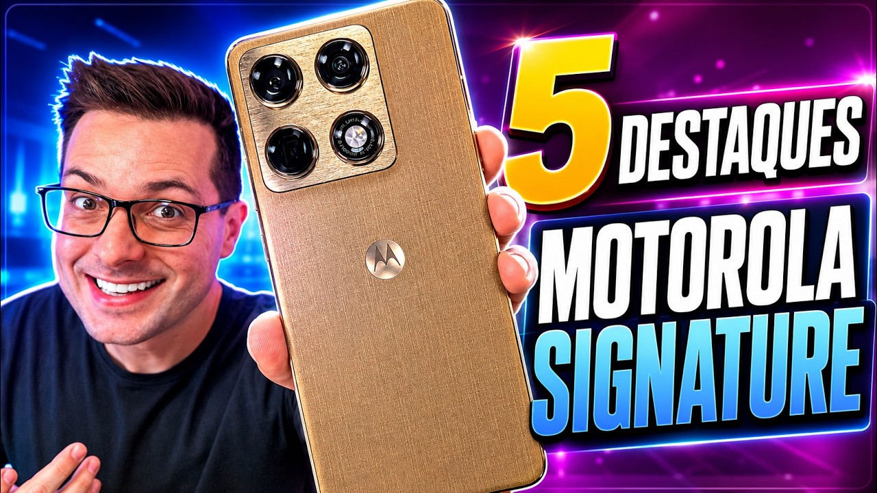 MOTOROLA SIGNATURE é um MONSTRO! 5 COISAS QUE SURPREENDEM!