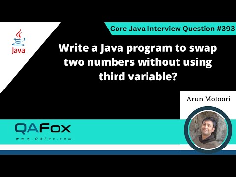 Write A Java Program To Swap Two Numbers Without Using Third Variable Java Interview Question 393