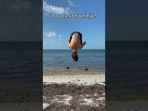 HOW TO DO A FRONTFLIP SAFELY✅ #tutorial #fitness #backflip #frontflip