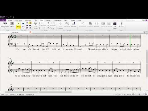 Az áldás Te deum  BASSZUS