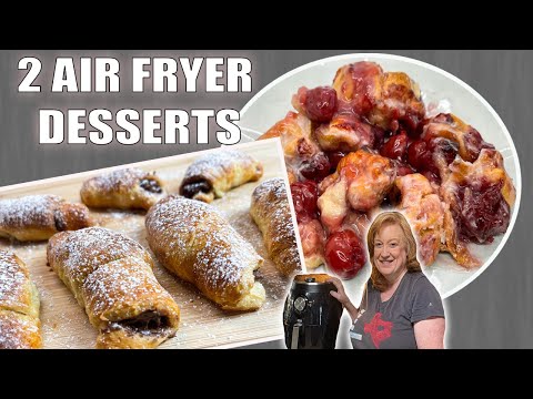 Easy AIR FRYER DESSERTS with CRESCENT ROLLS | 5 Ingredients or Less Air Fryer Dessert Recipes