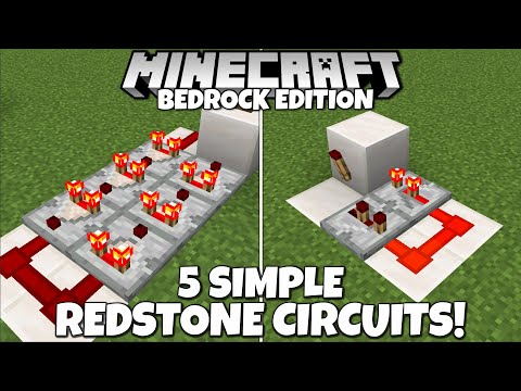5 Simple Redstone Circuits To Improve Your Technical Builds! Easy Minecraft Tutorial