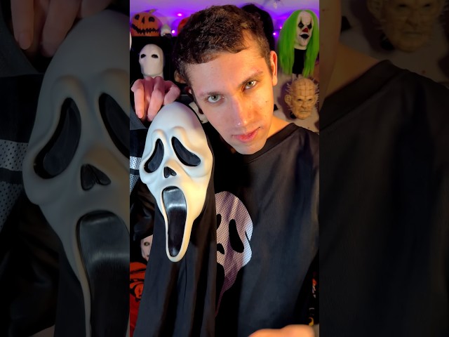 Vídeo relacionado con Máscara de Halloween de Scream de Costumed - para hombres y mujeres como disfraz para Halloween - Máscara de disfraz Ghostface, máscara de fantasma